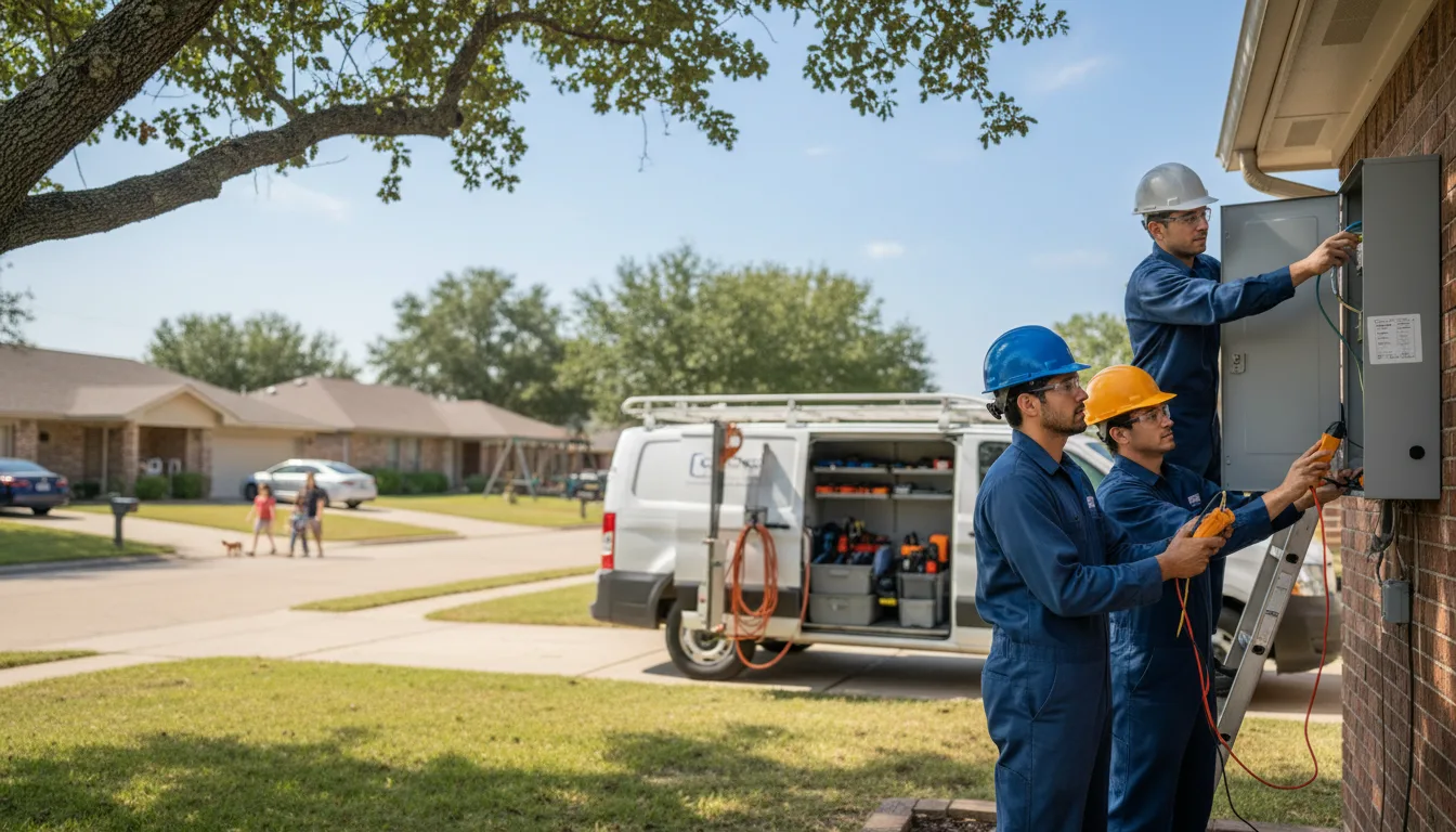 Certified electrician providing emergency electrical services in Sayre, OK